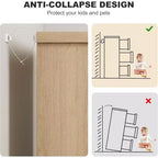 Commode à 7 tiroirs, en bois, avec poignées encastrées, Organisateur de commode pour salon, chambre d'enfant, couloir et entrée