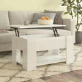 Coffee Table High gloss white Engineered wood Medium Convertible