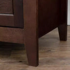 Commode en bois massif laqué avec poignées rondes rétro, capacité de 72 kg, table console pour salle à manger/salon