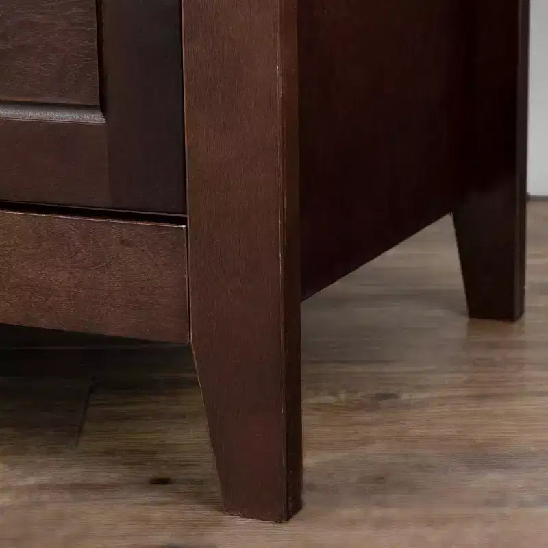 Commode en bois massif laqué avec poignées rondes rétro, capacité de 72 kg, table console pour salle à manger/salon