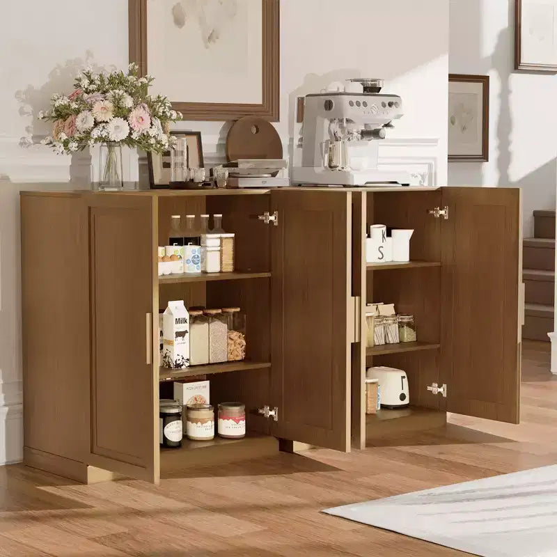Dovelina Accent Storage Cabinet with Adjustable Shelves Sideboard Buffet - 36H x 31L