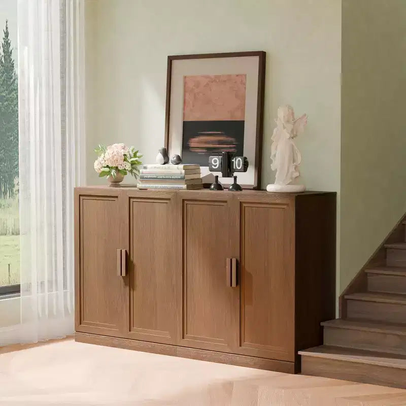 Meuble de Rangement d'Appoint avec Étagères Réglables, Buffet – 36H x 31L