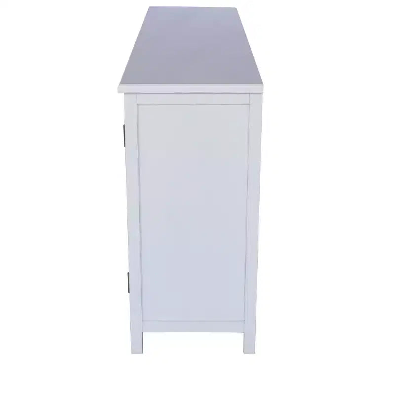 Buffet de rangement en bois de sapin de style transitionnel de 60,00 po avec 4 portes