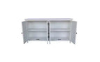Buffet de rangement en bois de sapin de style transitionnel de 60,00 po avec 4 portes