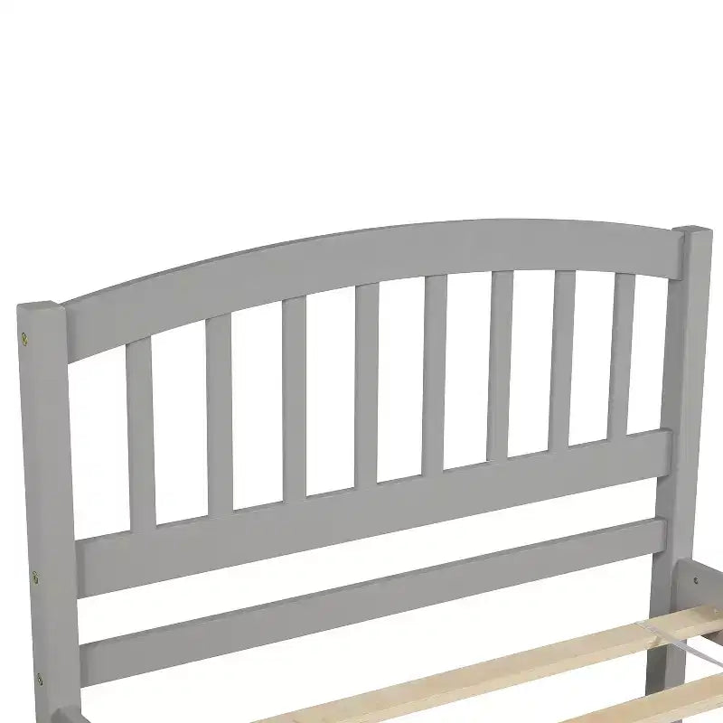 Lit plateforme double avec lit gigogne, cadre de lit double en bois avec tête de lit pour chambre à coucher
