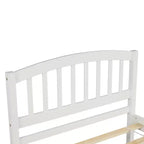 Lit plateforme double avec lit gigogne, cadre de lit double en bois avec tête de lit pour chambre à coucher