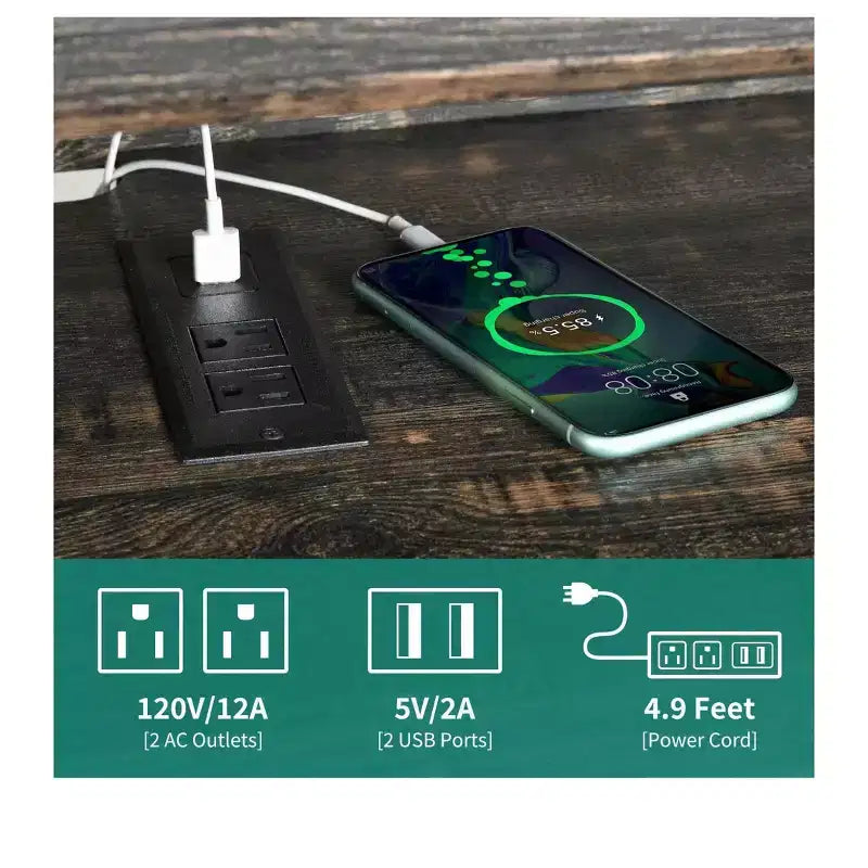 Meuble TV LED avec prises de courant pour téléviseurs jusqu'à 65 pouces, meuble de divertissement avec étagères réglables et portes vitrées pour salon
