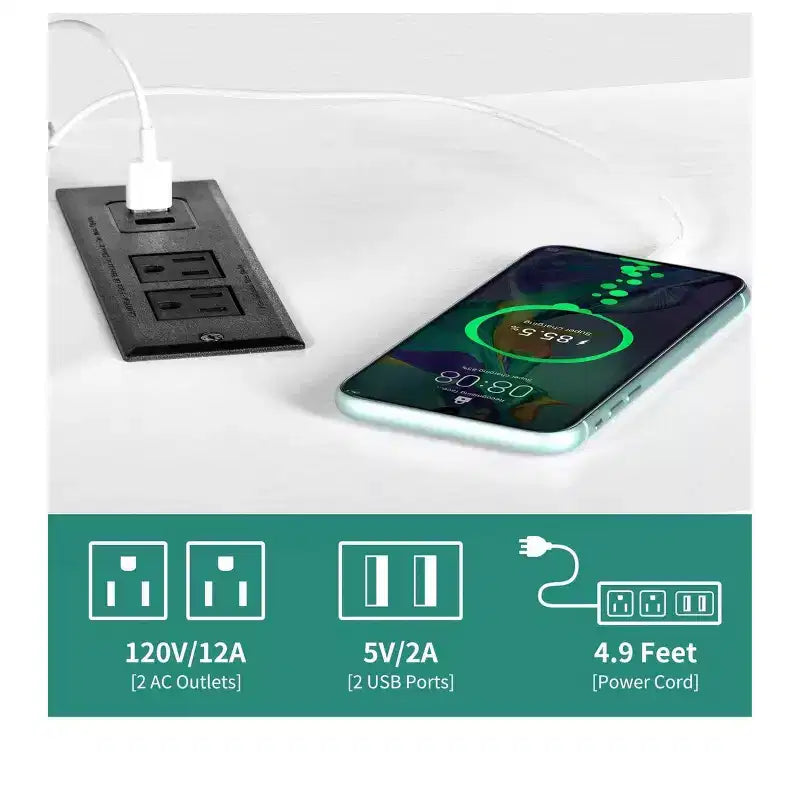 Meuble TV LED avec prises de courant pour téléviseurs jusqu'à 65 pouces, meuble de divertissement avec étagères réglables et portes vitrées pour salon