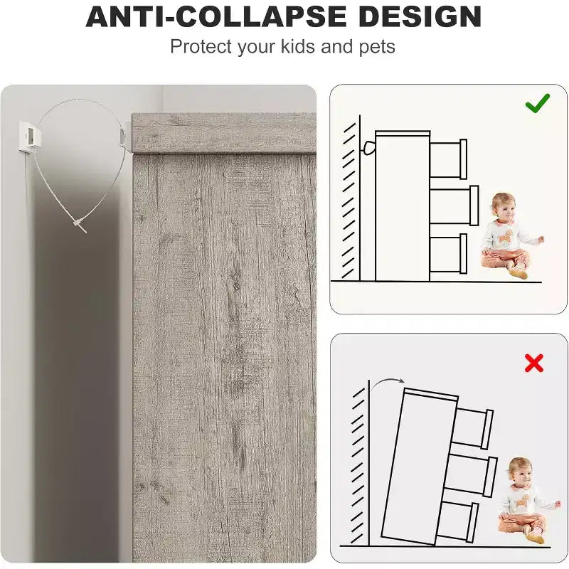 Commode six tiroirs à poignées intégrées, une unité de rangement compacte et peu encombrante, idéale pour les salons et les couloirs.