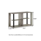 Table basse à 3 niveaux avec étagères ouvertes, petite table d'appoint pour salon et chambre