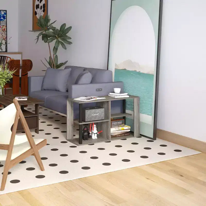 Table basse à 3 niveaux avec étagères ouvertes, petite table d'appoint pour salon et chambre