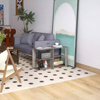 Table basse à 3 niveaux avec étagères ouvertes, petite table d'appoint pour salon et chambre