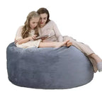 Pouf géant en mousse à mémoire de forme de 90 cm – Tissu doux en velours hollandais, canapé rond avec rembourrage inclus pour adultes